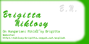 brigitta miklosy business card